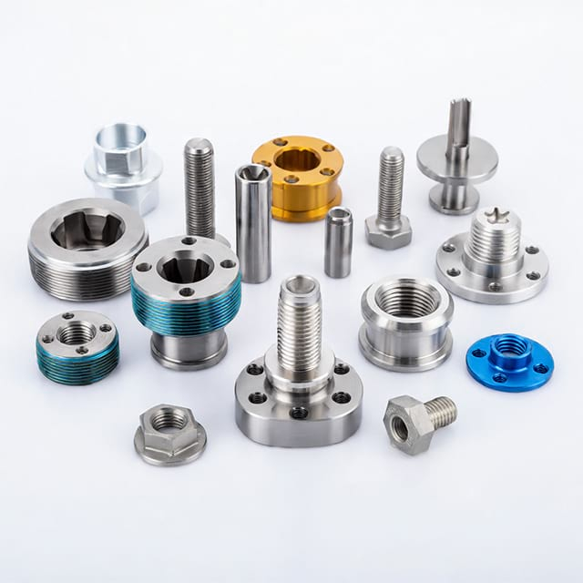 Stainless Steel + Brass + Aluminum Anodized Blue