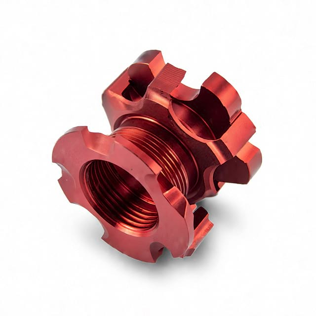 CNC Machining + Aluminum With Anodized Red