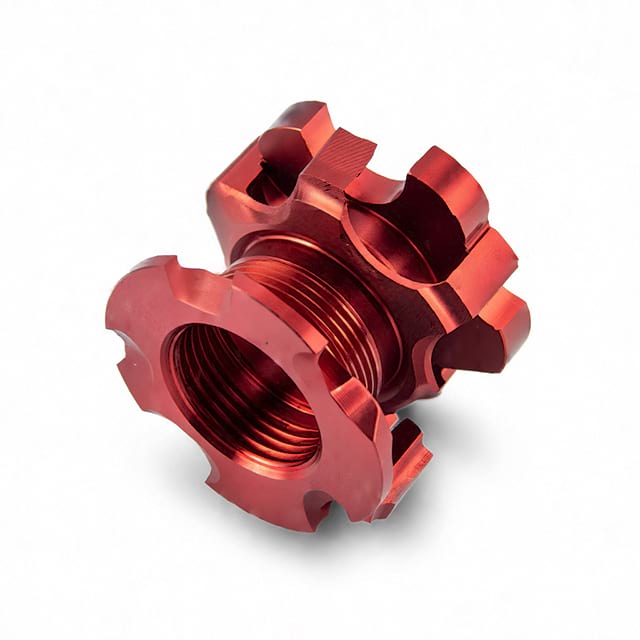 CNC Machining + Aluminum With Anodized Red