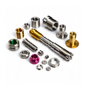 CNC Machining + Steel With Spray Painting+Aluminum With Gold Plating+Brass