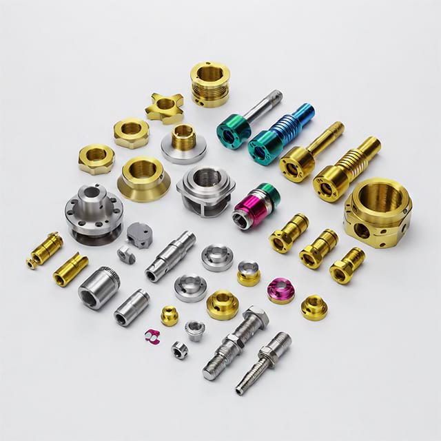 CNC Machining + Stainless Steel + Aluminum With Anodized Or Gold Plating + Brass