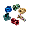 CNC Machining + Steel Color Zinc Plating + Aluminum Anodizing