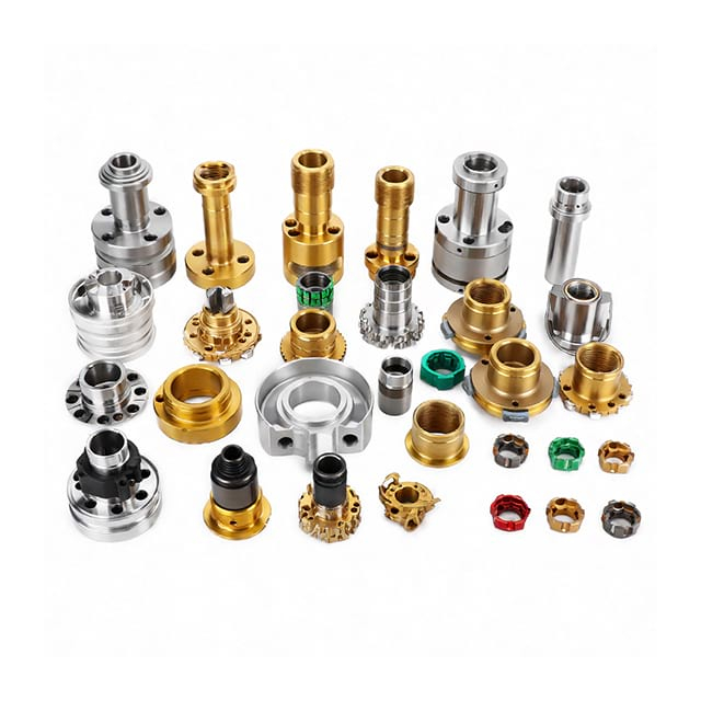 CNC Machining + Stainless Steel + Aluminum With Anodized Or Gold Plating + Brass